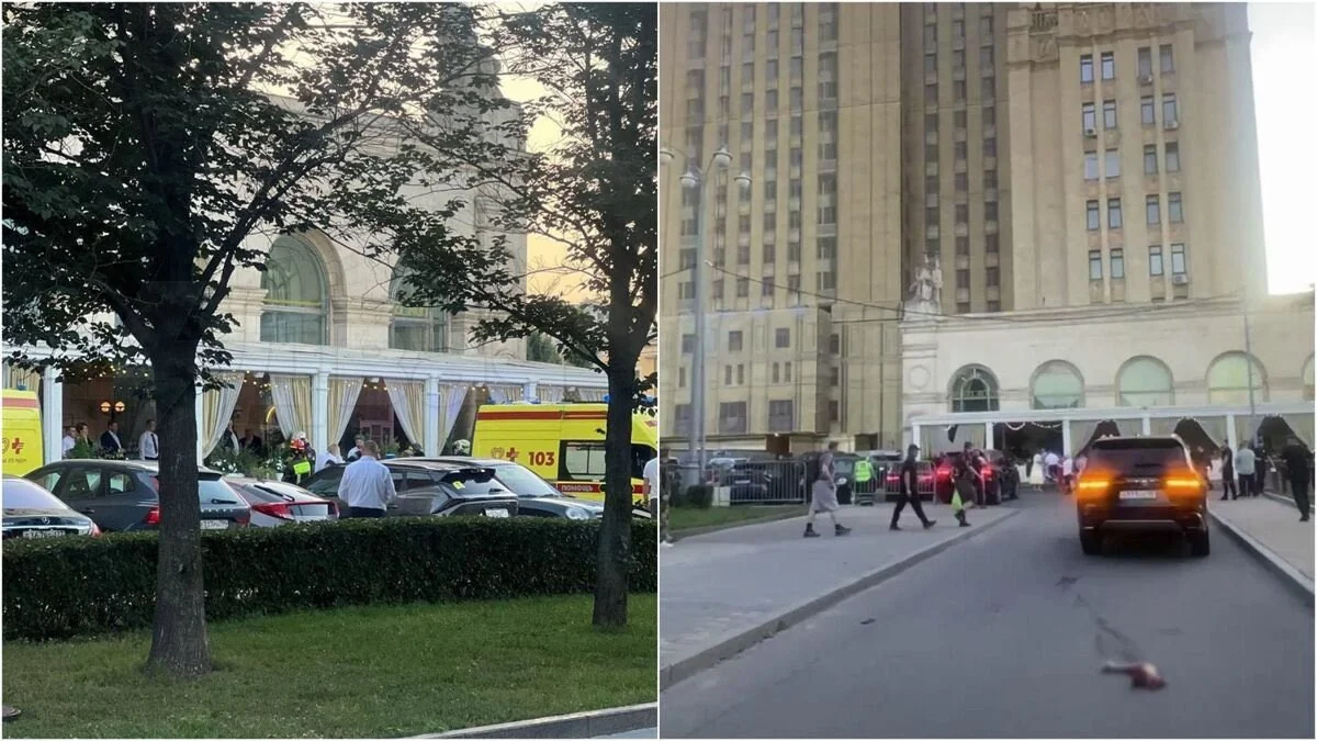 Місце вибуху біля ресторану Balzi Rossi в Москві